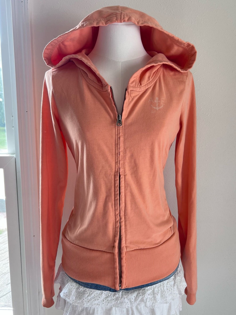 VTG American Eagle Peach Lightweight Hoodie
